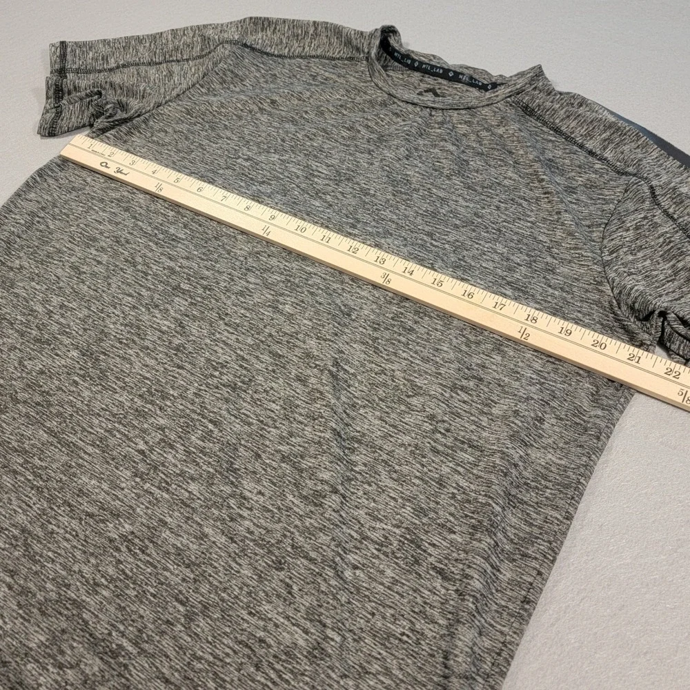 MTL LAB Performance Tee Gray Heather Activewear T-Shirt Workout Mens Size Medium - Picture 6 of 7